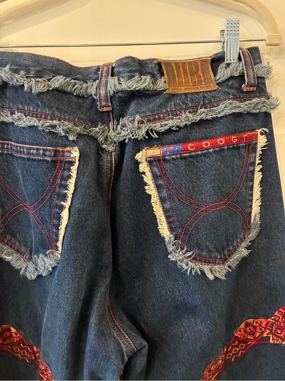 COOGI Dark Blue Denim 2-Piece Matching Set with Red Trim - Picture 9 of 10